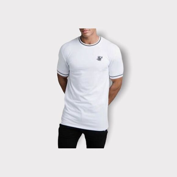 SikSilk Imperial Retro Rib Gym Tee Sz XS NWT - Picture 1 of 8